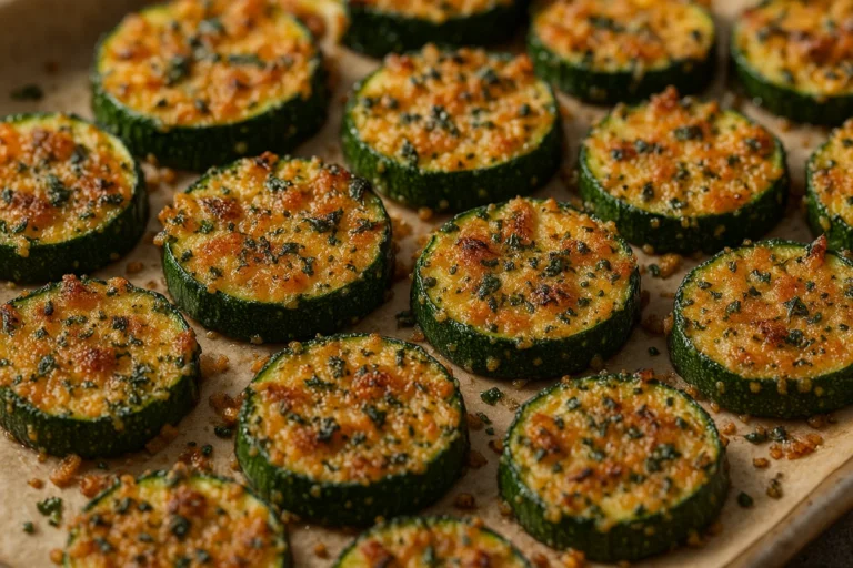 Crusty Parmesan Herb Zucchini Bites