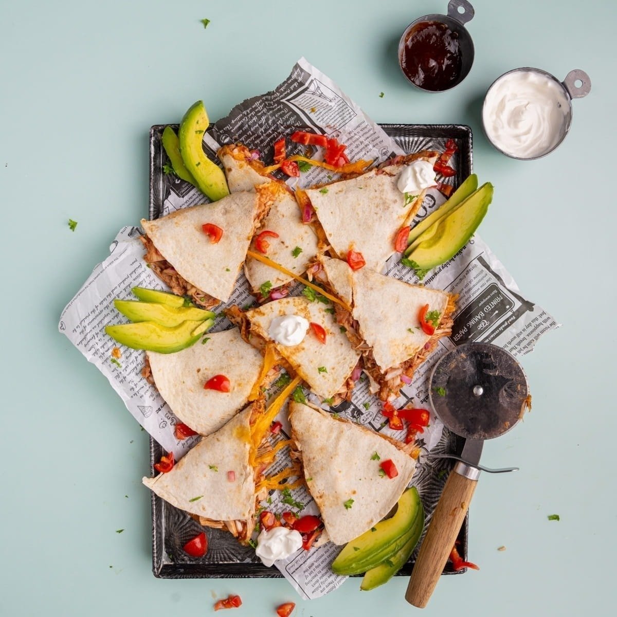 5 Ingredient Bbq Jackfruit Quesadillas 5 Ingredient Bbq Jackfruit Quesadillas