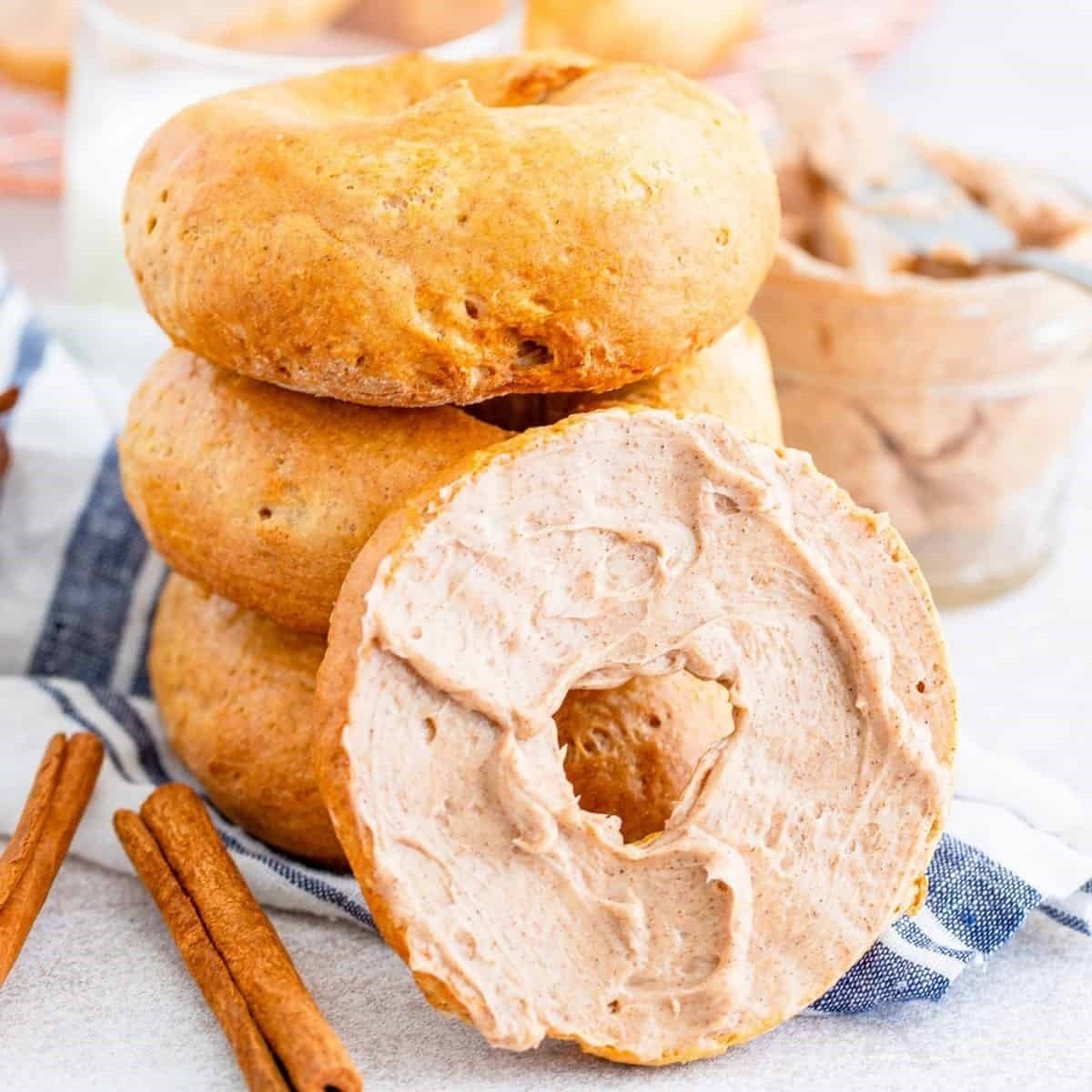 Air Fryer Cinnamon Bagels