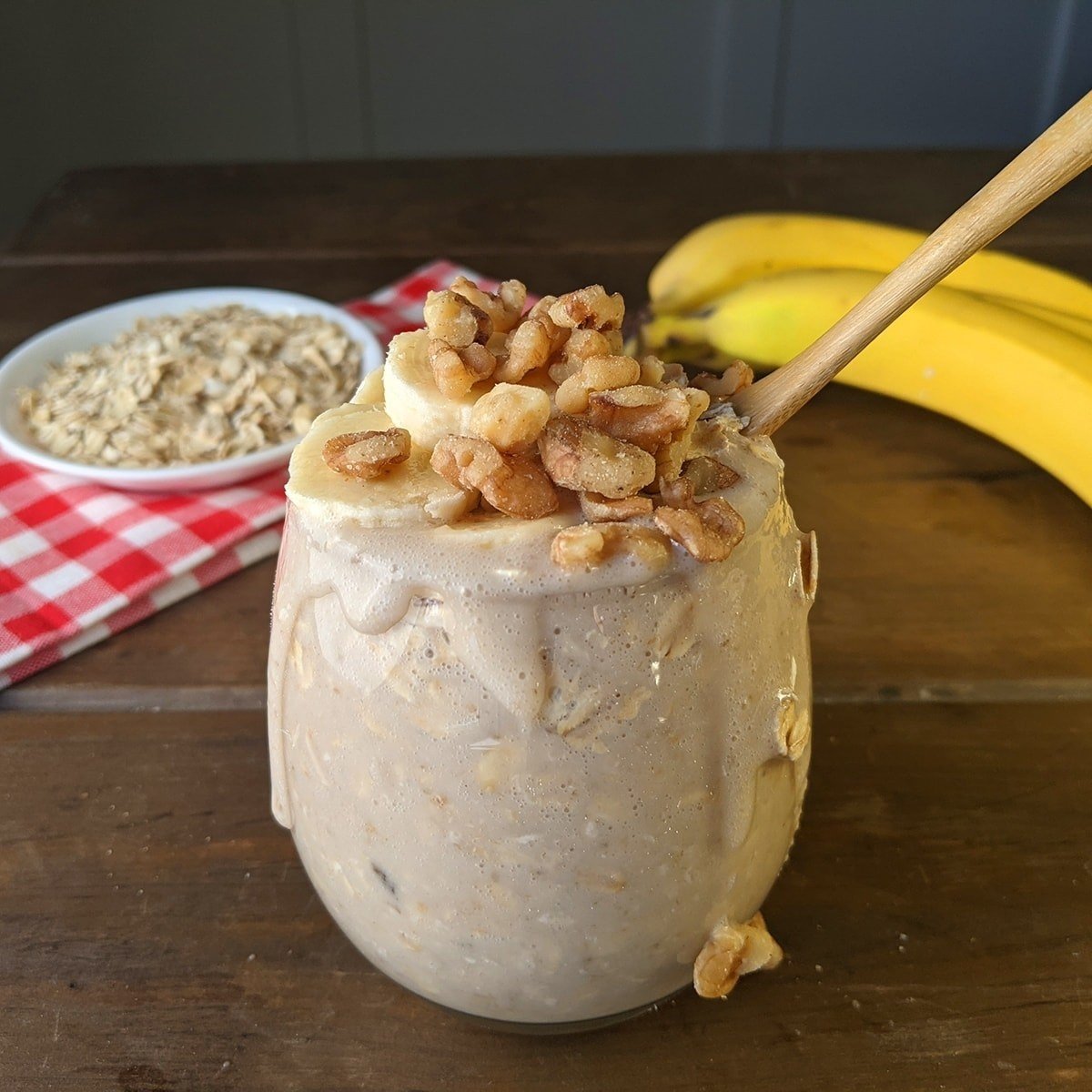 Banana Bread Overnight Oats