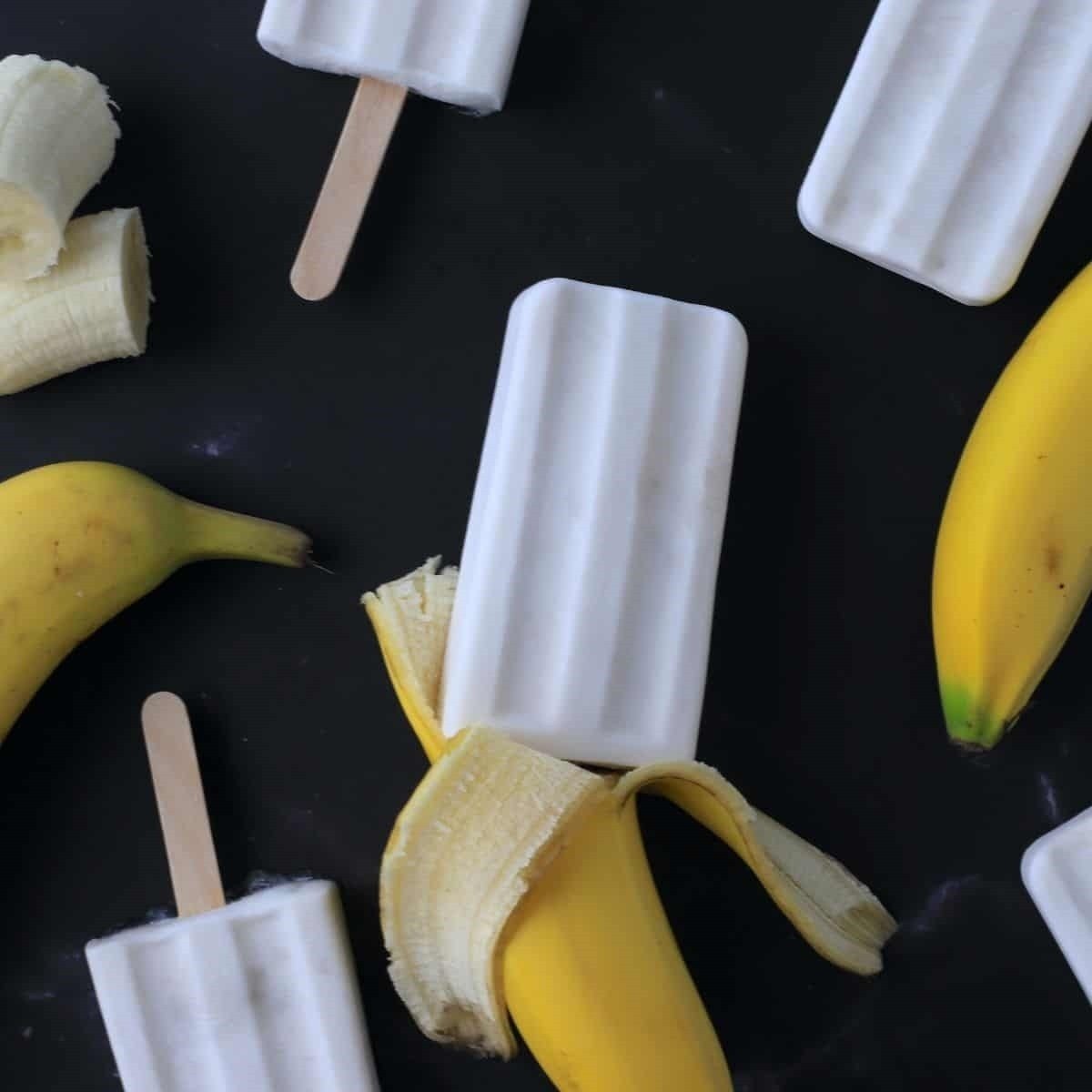 Banana Popsicles