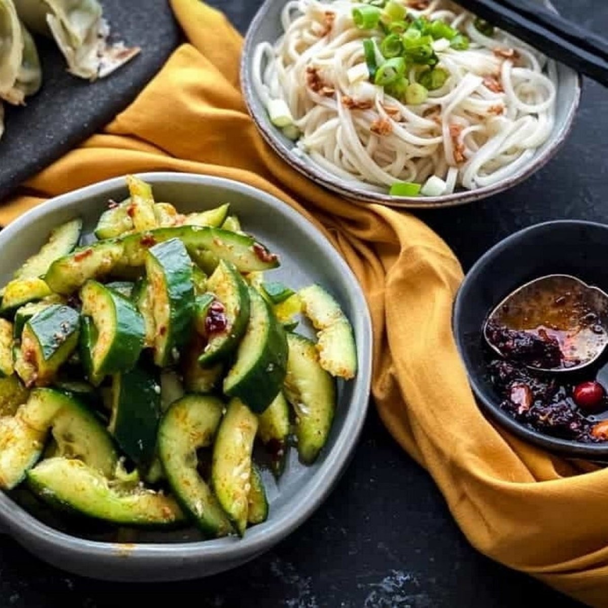 Chinese Smashed Cucumber Salad Pai Huang Gua