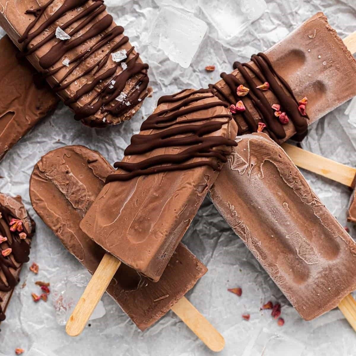 Chocolate Raspberry Popsicles
