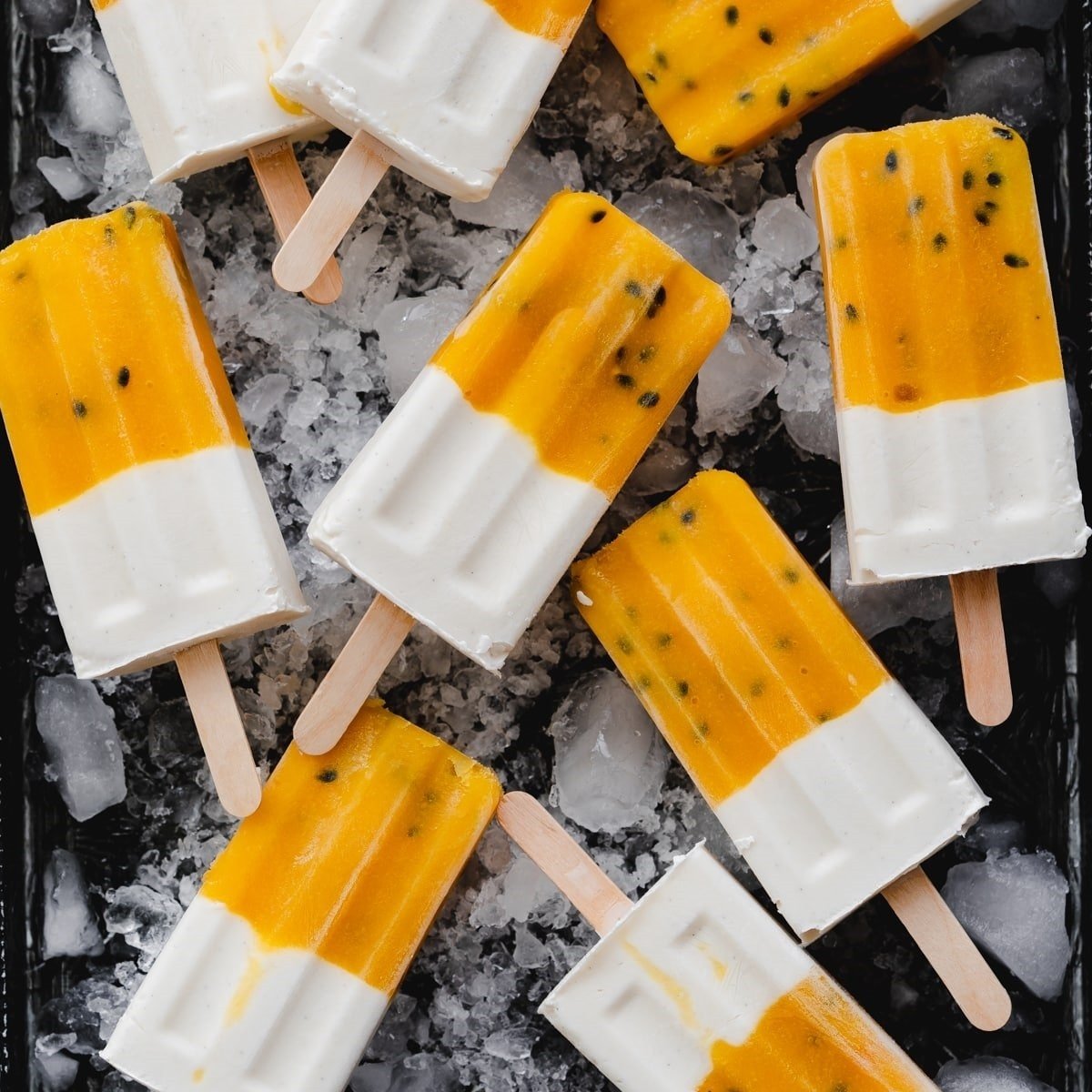Coconut Mango Passion Popsicles