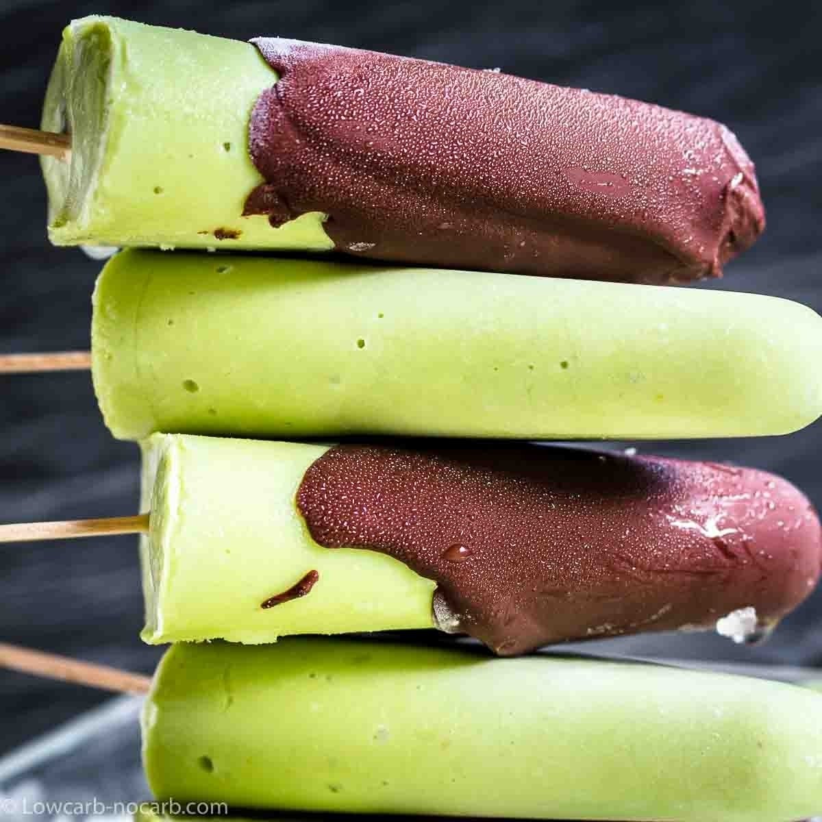 Keto Avocado Popsicles