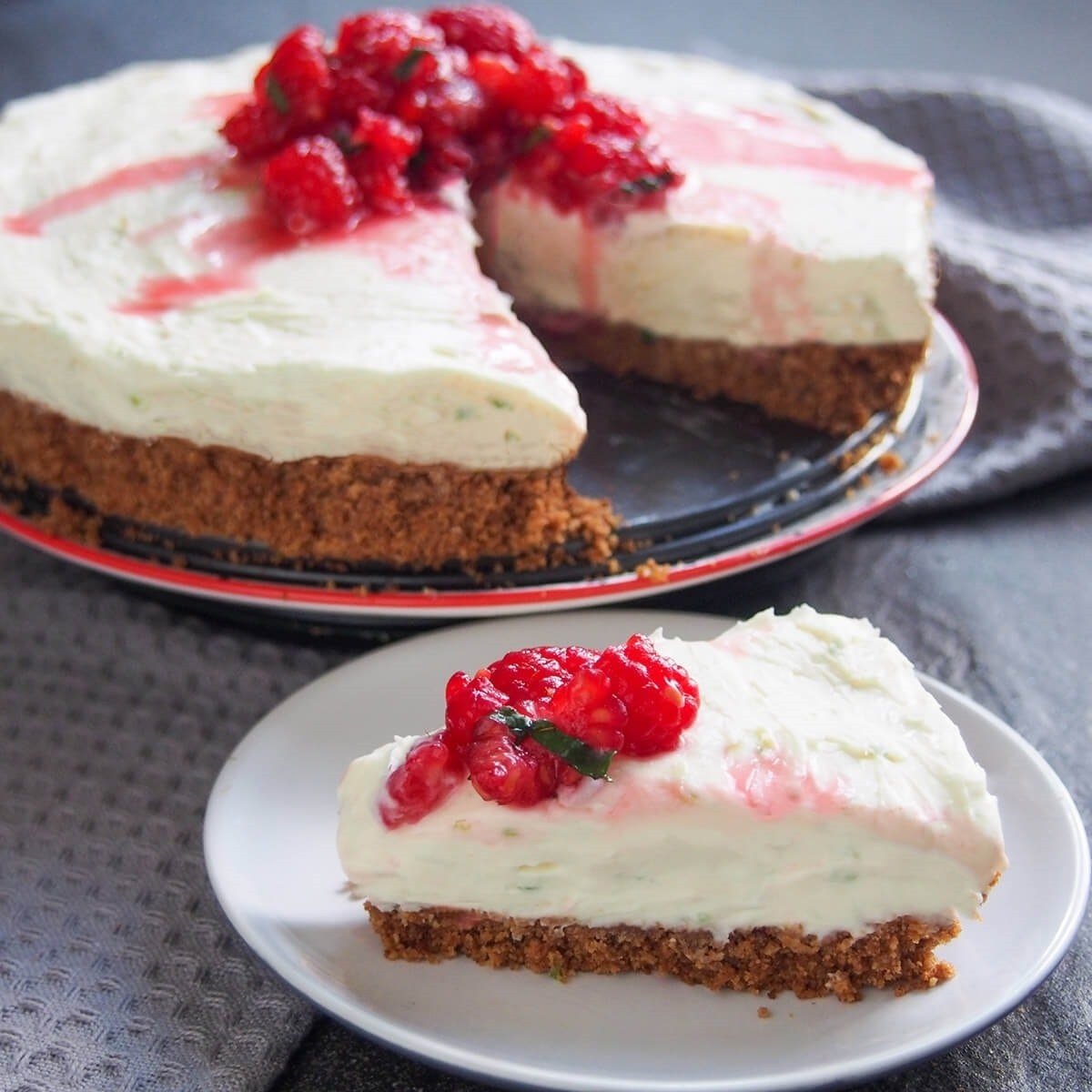 No Cook Lime Mascarpone Cheesecake