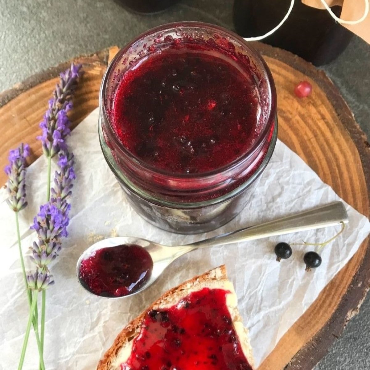 No Cooking No Canning Black Currant Jam
